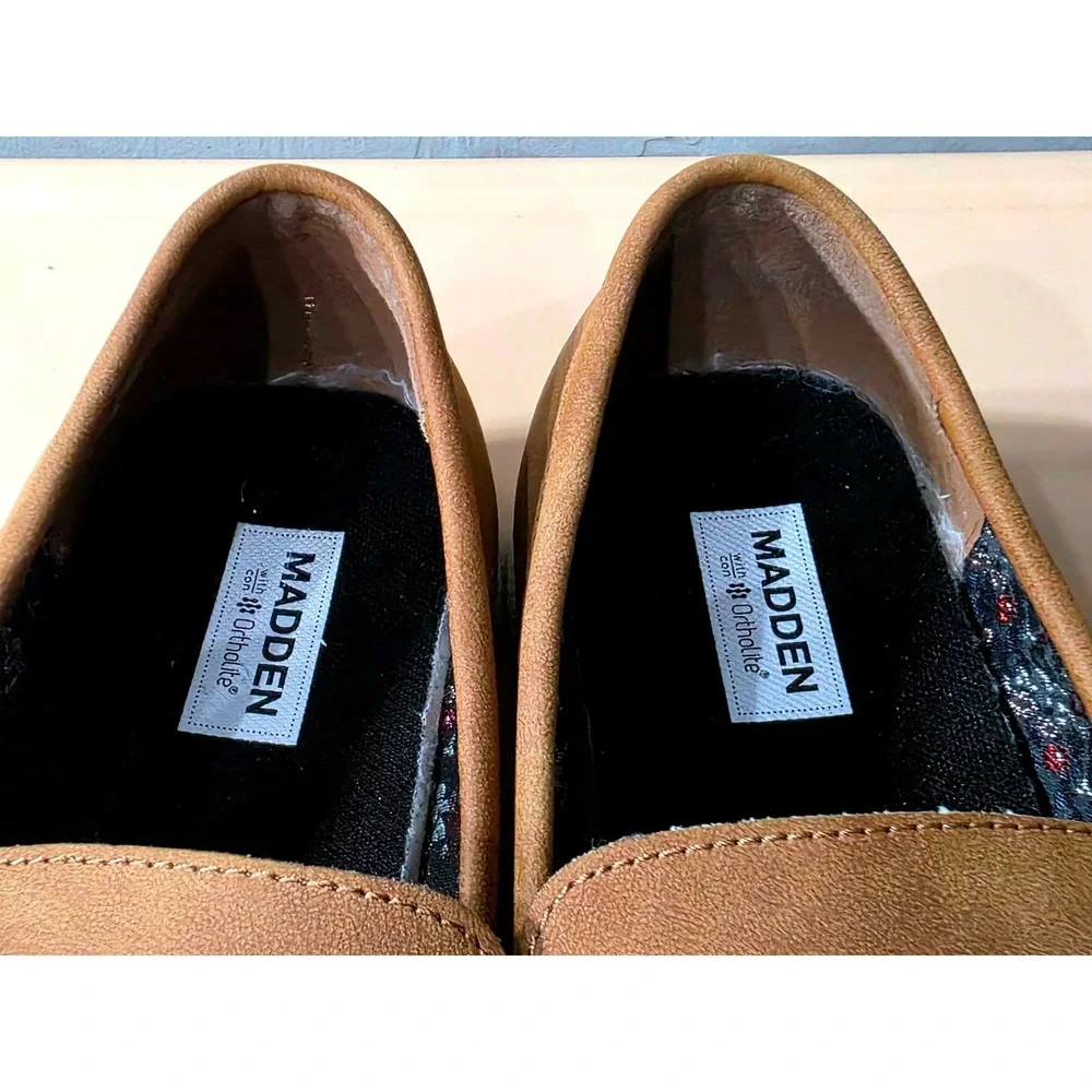 Madden Mens Brown Suede Loafer Shoes Ortholite Comfort Size 11‎